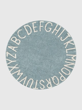 Lorena Canals Washable Rug ABC Natural Vintage Blue | Gap (US)
