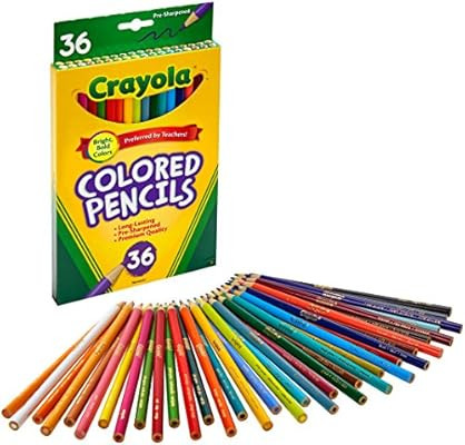 Crayola Colored Pencils Set, School Supplies, Presharpened, 36 Count | Amazon (US)