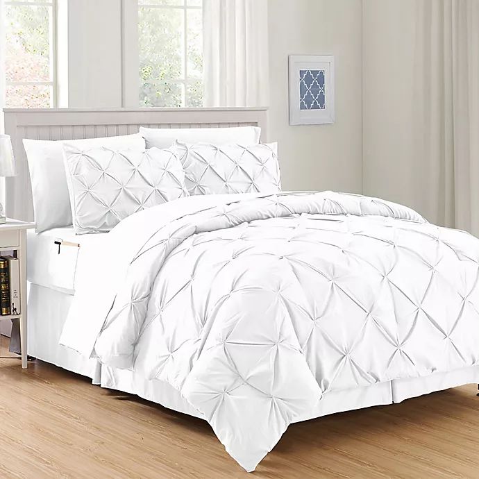 Hi-Loft Luxury Pintuck 8-Piece Comforter Set | Bed Bath & Beyond | Bed Bath & Beyond