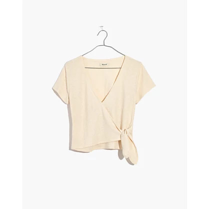Texture & Thread Wrap-Tie Top | Madewell