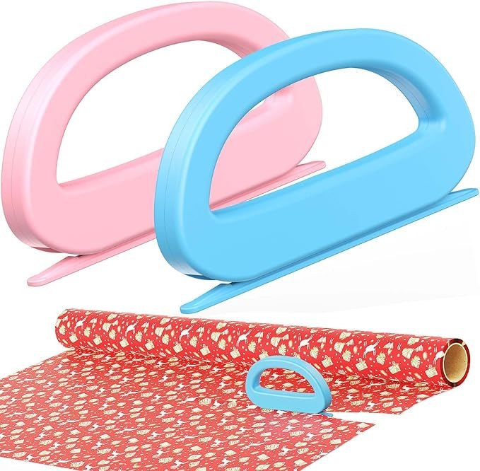 Dual Ended Wrapping Paper Cutter 2-Pack (4 Blades), Sliding Gift Wrap Cutter for Wrapping, Paper ... | Amazon (US)
