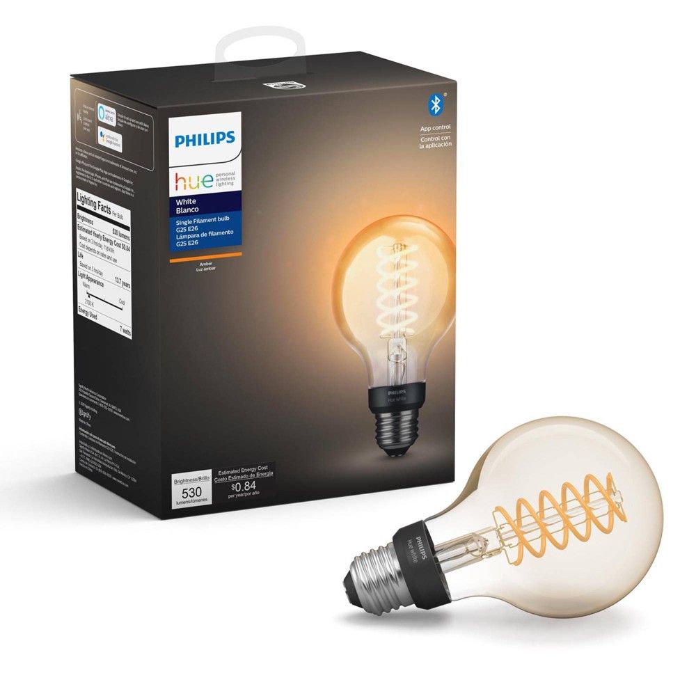 Philips Hue Filament G25 Smart Vintage LED Light Bulb with Bluetooth | Target
