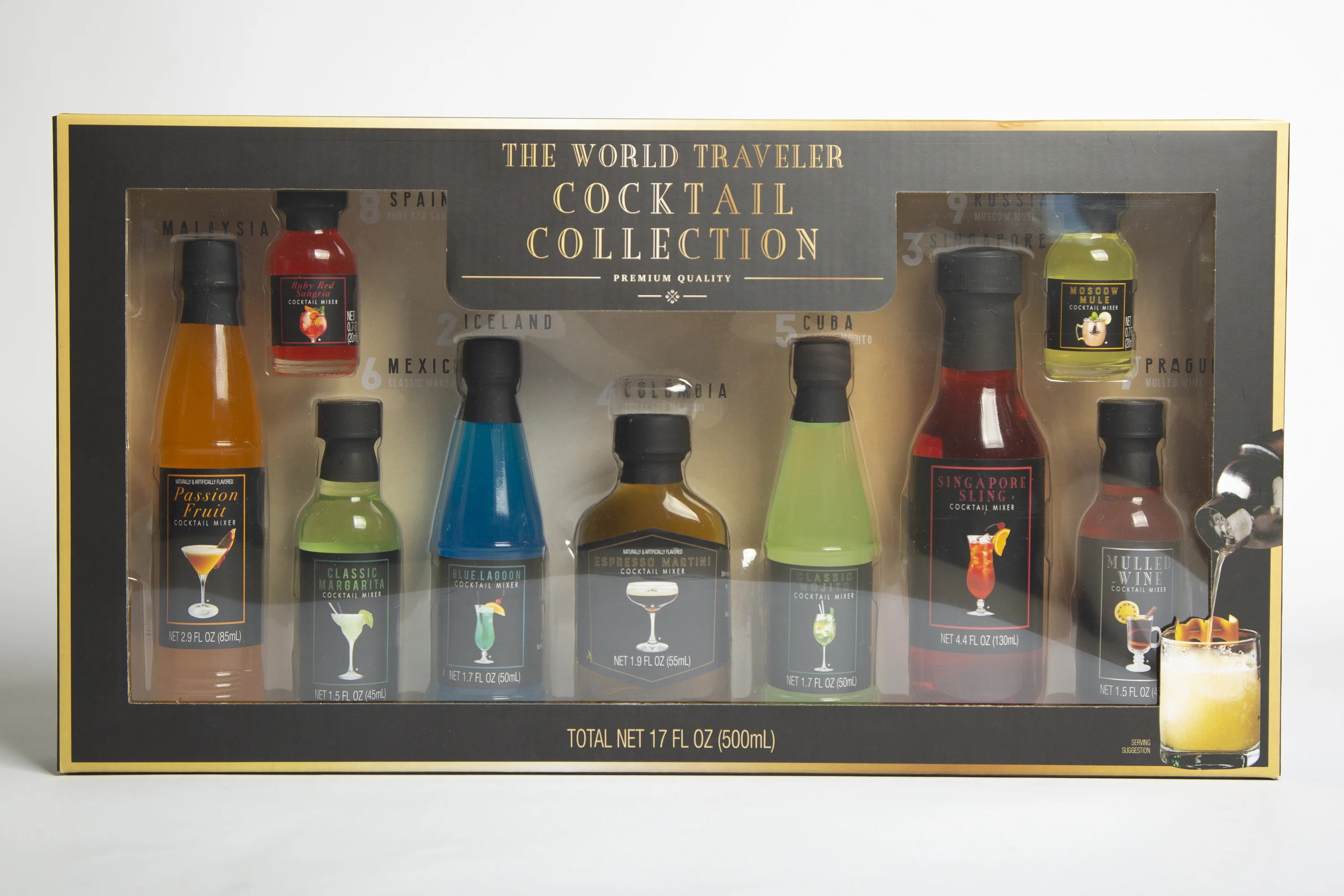 The Modern Gourmet, The World Traveler Cocktail Collection - 9 Pack, Food Gift, Food Form Liquid | Walmart (US)