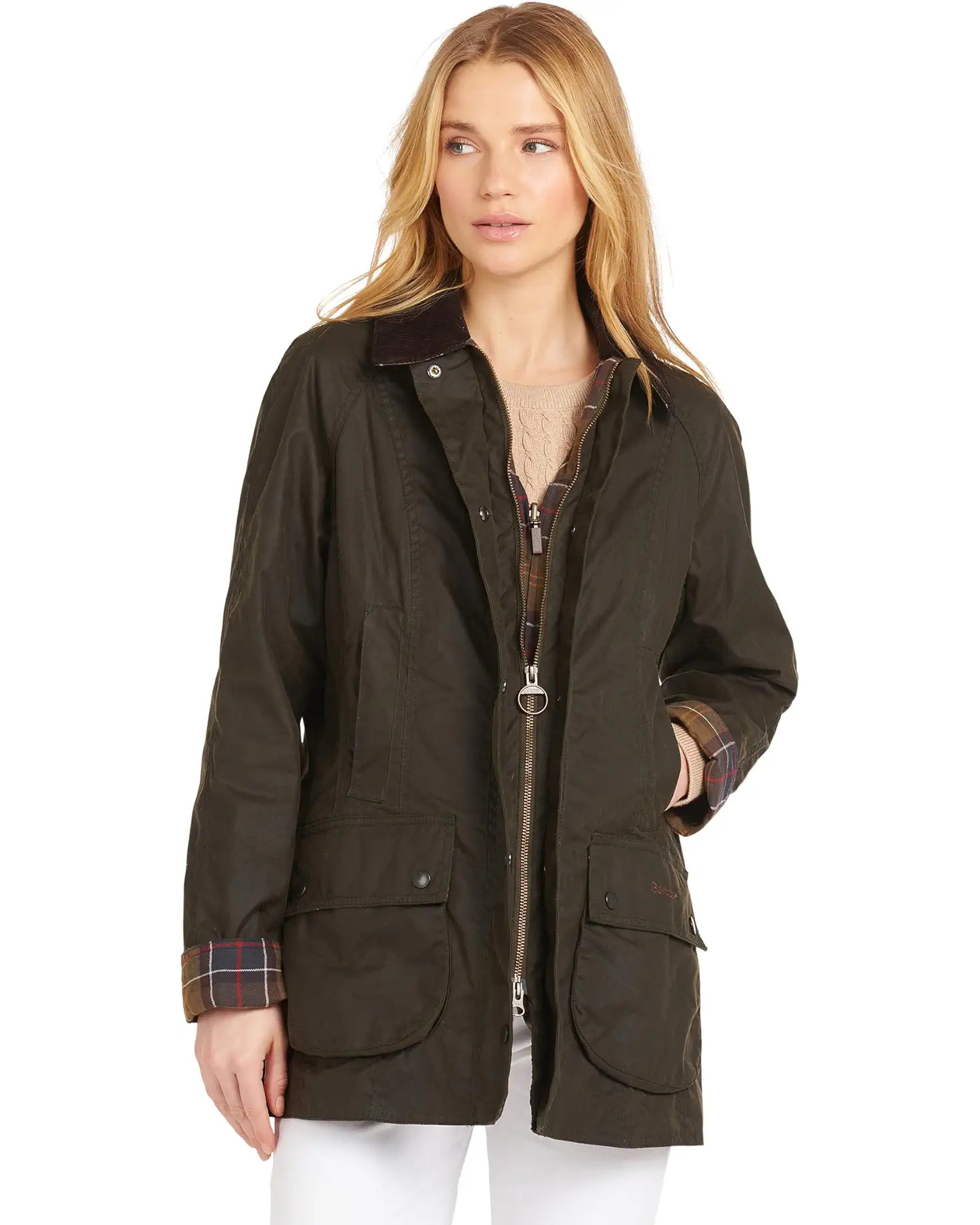 Barbour Classic Beadnell Wax Jacket | Zappos
