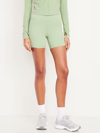 High-Waisted StudioSmooth Biker Shorts -- 6-inch inseam | Old Navy (US)