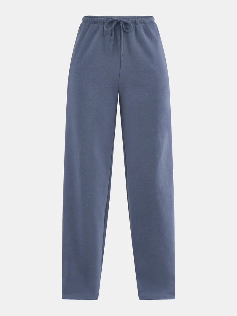 No Boundaries Soft Fleece Wide Leg Sweatpants, Women’s - Walmart.com | Walmart (US)