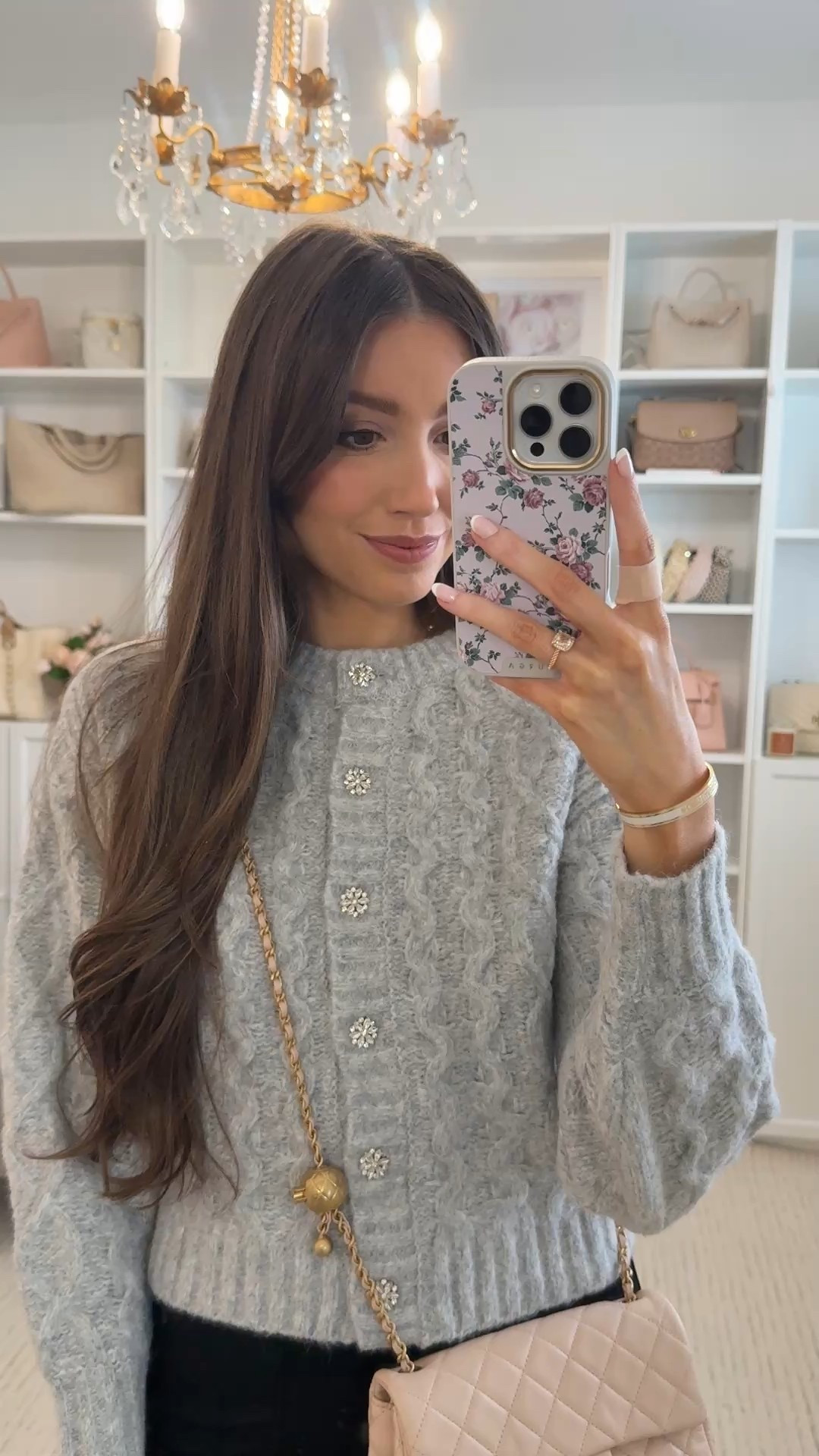 Walmart Crystal button sweater! Perfect holiday outfit piece ✨🤍 fits TTS! 

#LTKSeasonal #LTKFindsUnder50 #LTKSaleAlert