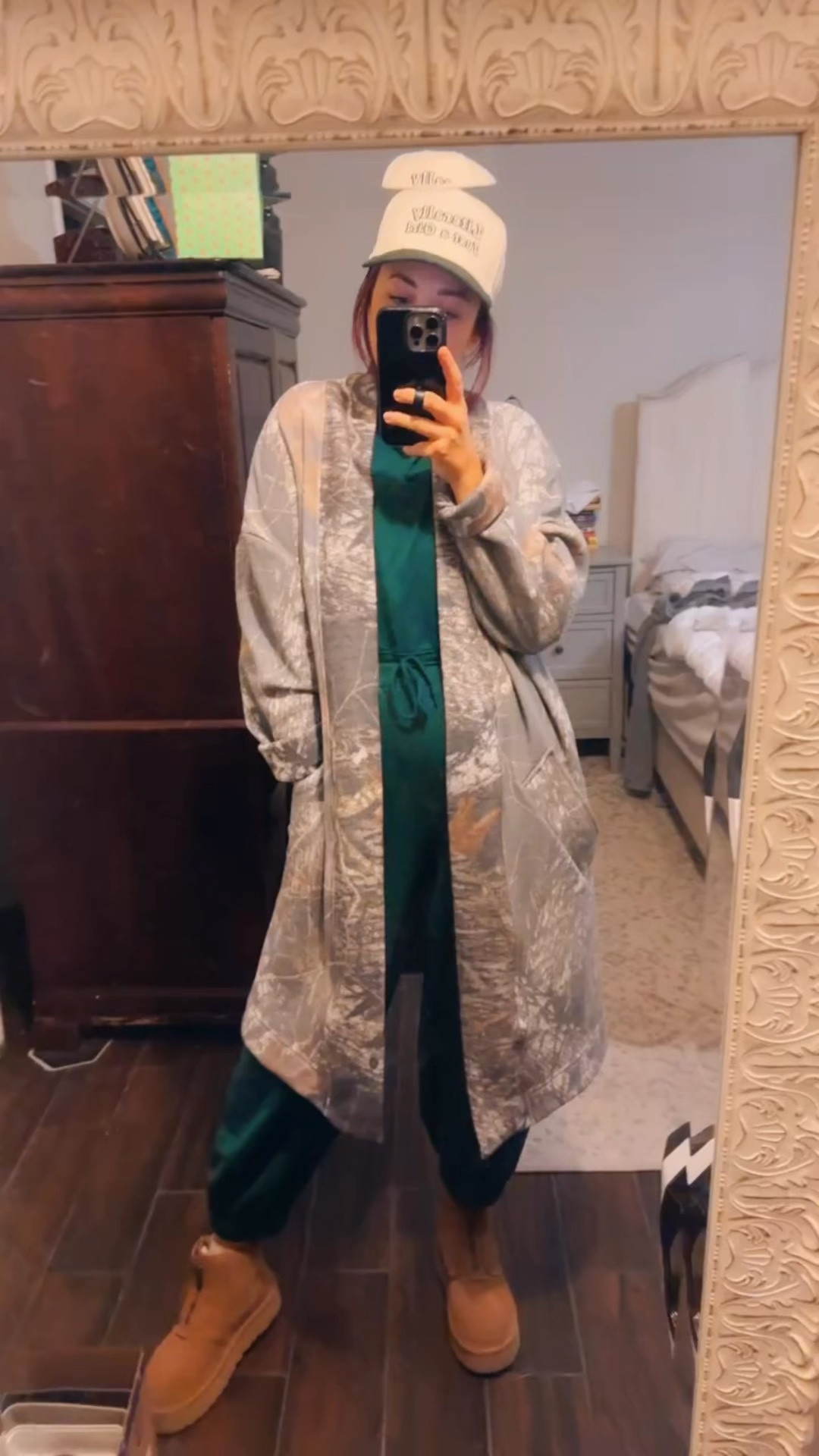 Winter causal outfit - travel outfit - camo duster - cardigan - one piece jumper jumpsuit - trucker hat - cap - trucker hat 

#LTKStyleTip #LTKFindsUnder50 #LTKFindsUnder100