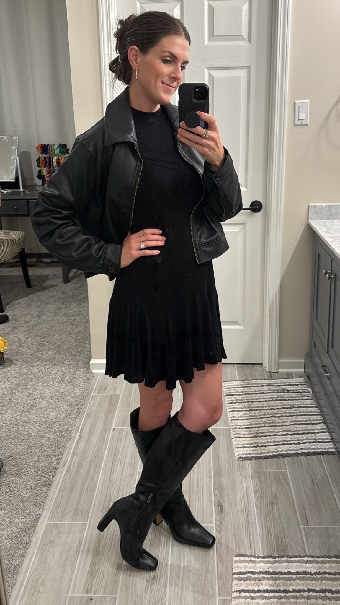Date night outfit. These boots are surprisingly comfortable and come in 9 colors! #amazon 

#LTKSeasonal #LTKFindsUnder50 #LTKShoeCrush