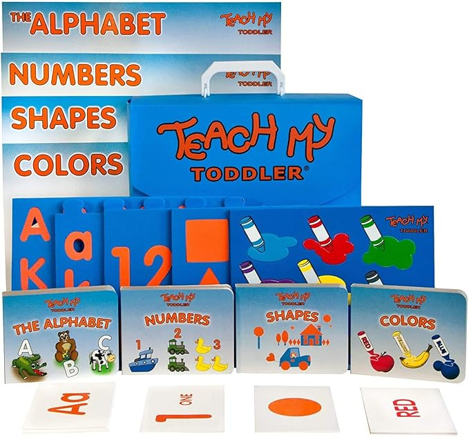 -Toys Toddler Learning Kit: Letters, Numbers, Shapes, Colors- All-in-one kit containing 55 flashc... | Amazon (US)