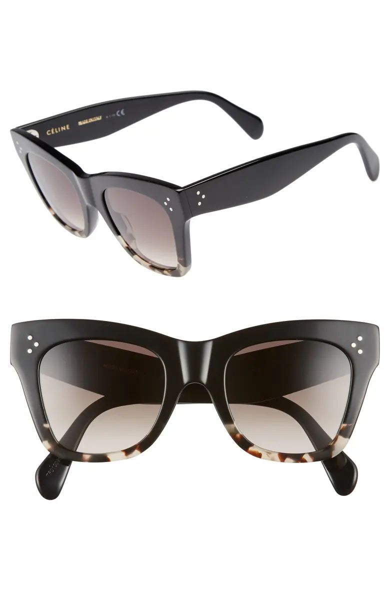 50mm Gradient Butterfly Sunglasses | Nordstrom