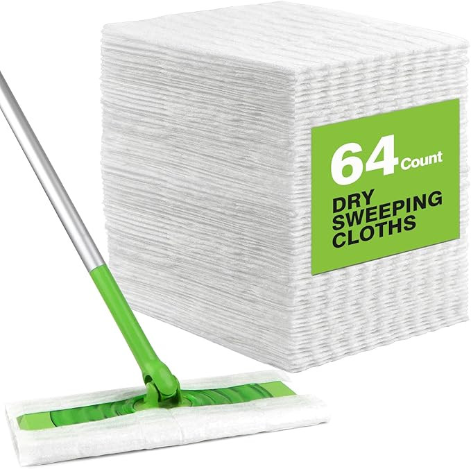HOMEXCEL Dry Sweeping Cloths Pads Compatible with Swiffer Sweeper- Disposable Duster Refills Mop ... | Amazon (US)