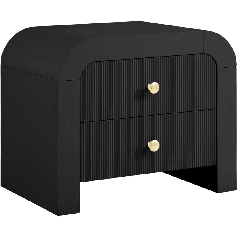 Moncure Black Night Stand | Wayfair Professional