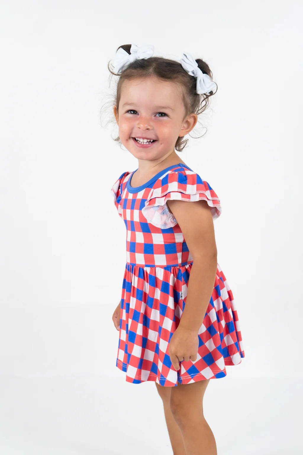 RED, WHITE & TRUMAN DREAM BODYSUIT DRESS | Dream Big Little Co.