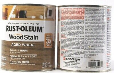 2 Cans Rust-Oleum Ultimate Wood Stain 330112 Aged Wheat Dries In 1 Hour 32 Oz | eBay AU