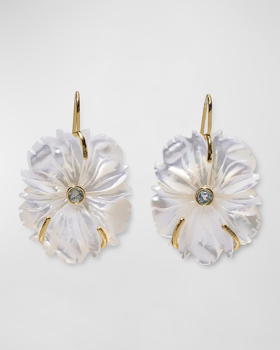 Lizzie Fortunato New Bloom Earrings in Mother-of-Pearl | Neiman Marcus