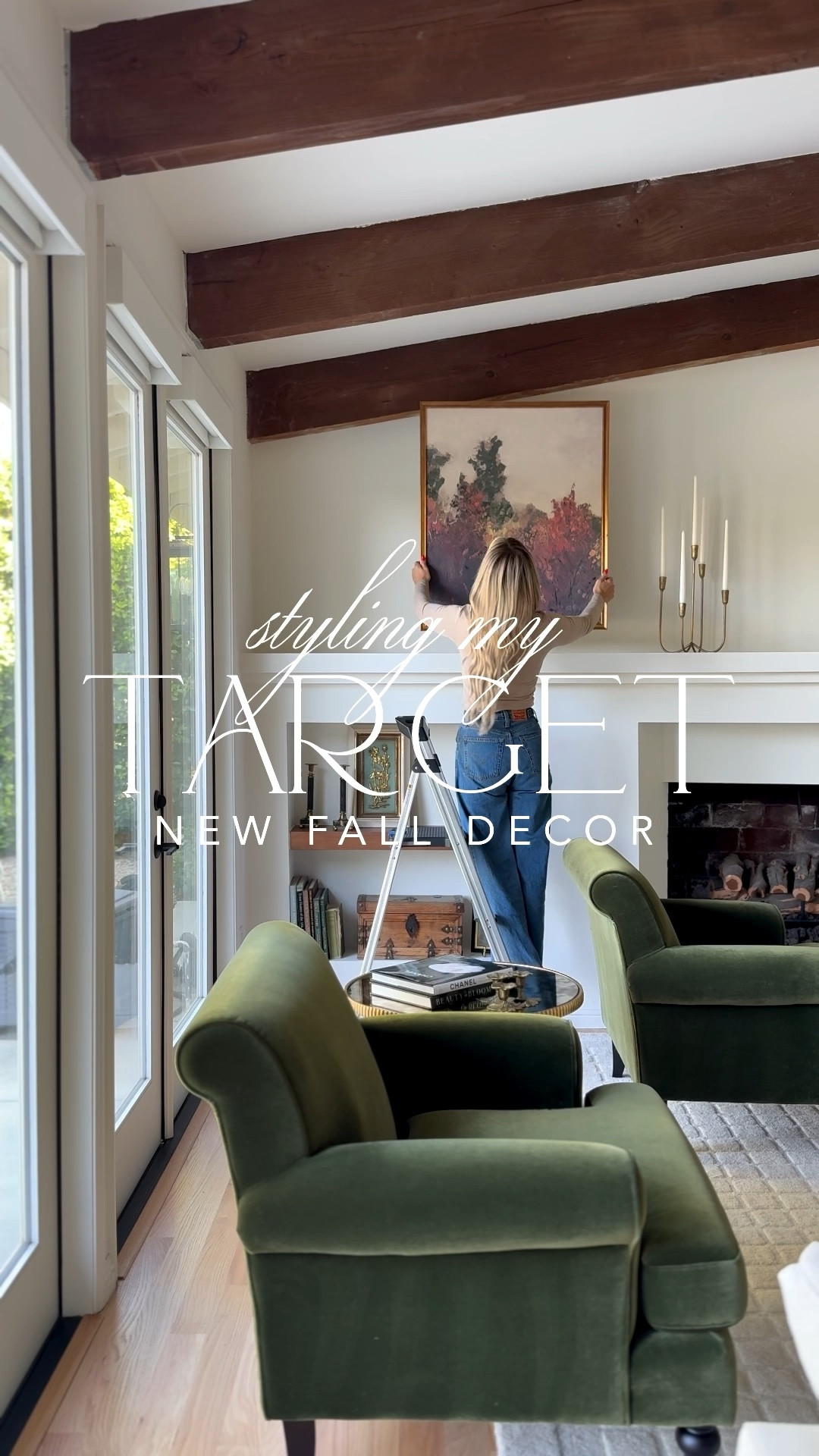 New Target fall home decor releases I styled in my living room! Obsessed with this gorgeous framed art, vase and stems! I used 6 total in the vase!  

#LTKSeasonal #LTKFindsUnder50 #LTKHome