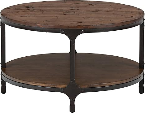 Jofran: , Urban Nature, Round Cocktail Table, 32"W X 32"D X 18"H, Urban Nature Pine Finish, (Set ... | Amazon (US)