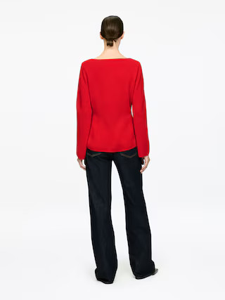 Merino Wool Cardigan – Red – Women – ARKET GB | Arket UK