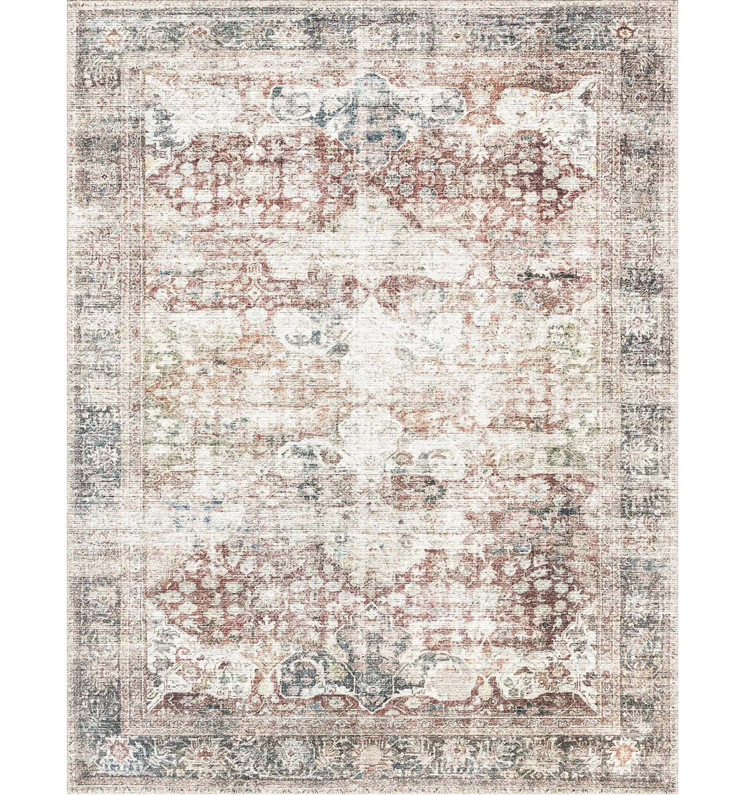 Rectangle Rokeisha Area Rug with Non-Slip Backing | Wayfair North America