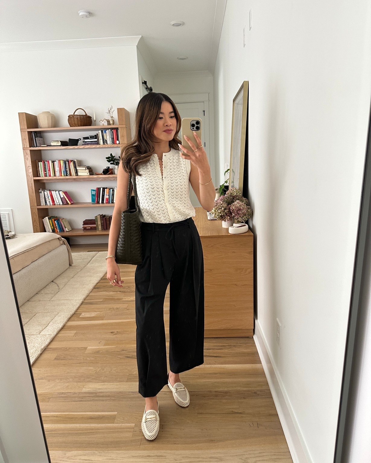 Sizing info: 
•Top size XS 
•Pants size 00  

petite fashion, get dressed with me, outfit inspiration, ootd, nashville outfit, Nashville influencer, petite style, vacation style, casual outfits, mom style, petite pants, spring outfits, spring outfit info, spring pants, spring outfit idea, spring top, spring tank, spring sweater, spring shoes, sweater tank, petite tailored pants, work pants, office pants 
@Aritzia 
 

#LTKSeasonal #LTKootd #LTKPetite