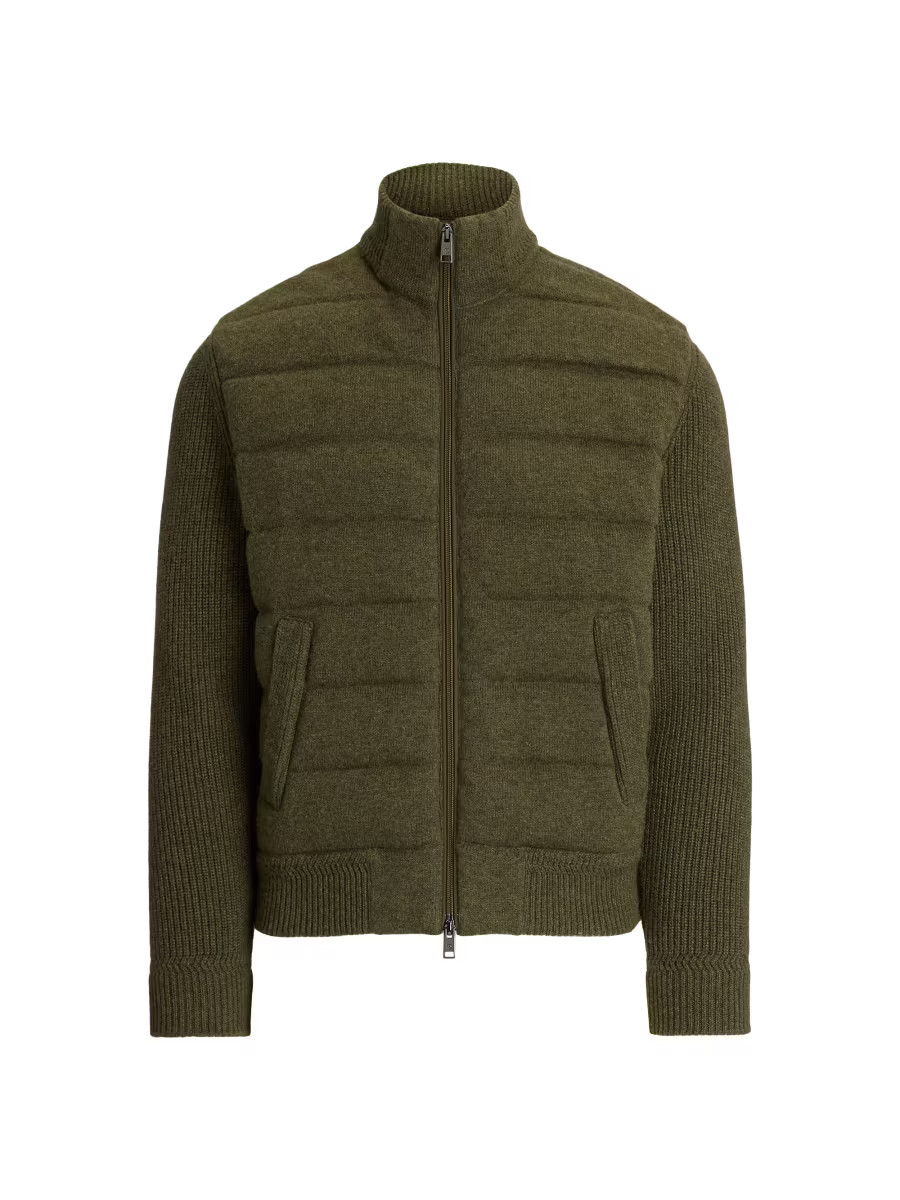 Cashmere-Blend & Down Mixed-Media Jacket | Saks Fifth Avenue