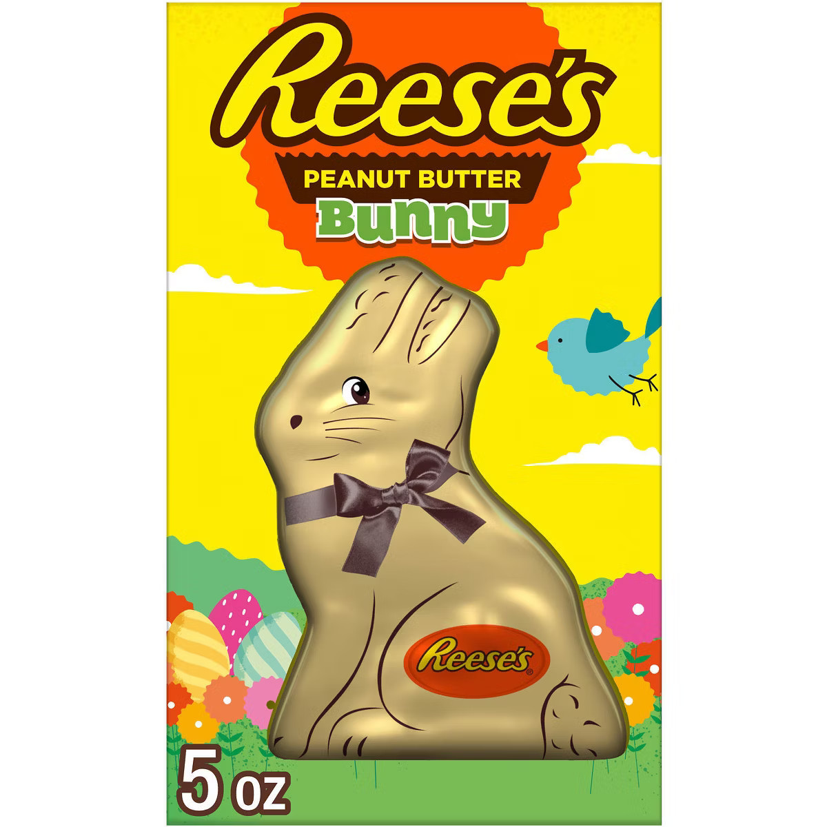 Reese's Milk Chocolate Peanut Butter Bunny Easter Candy Gift Box - 5oz | Target