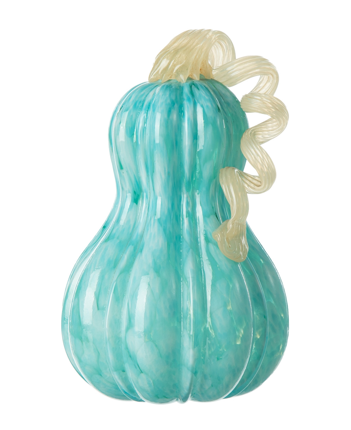 Glitzhome 8.5"H Fall Turquoise Glass Gourd - Multi | Macy's