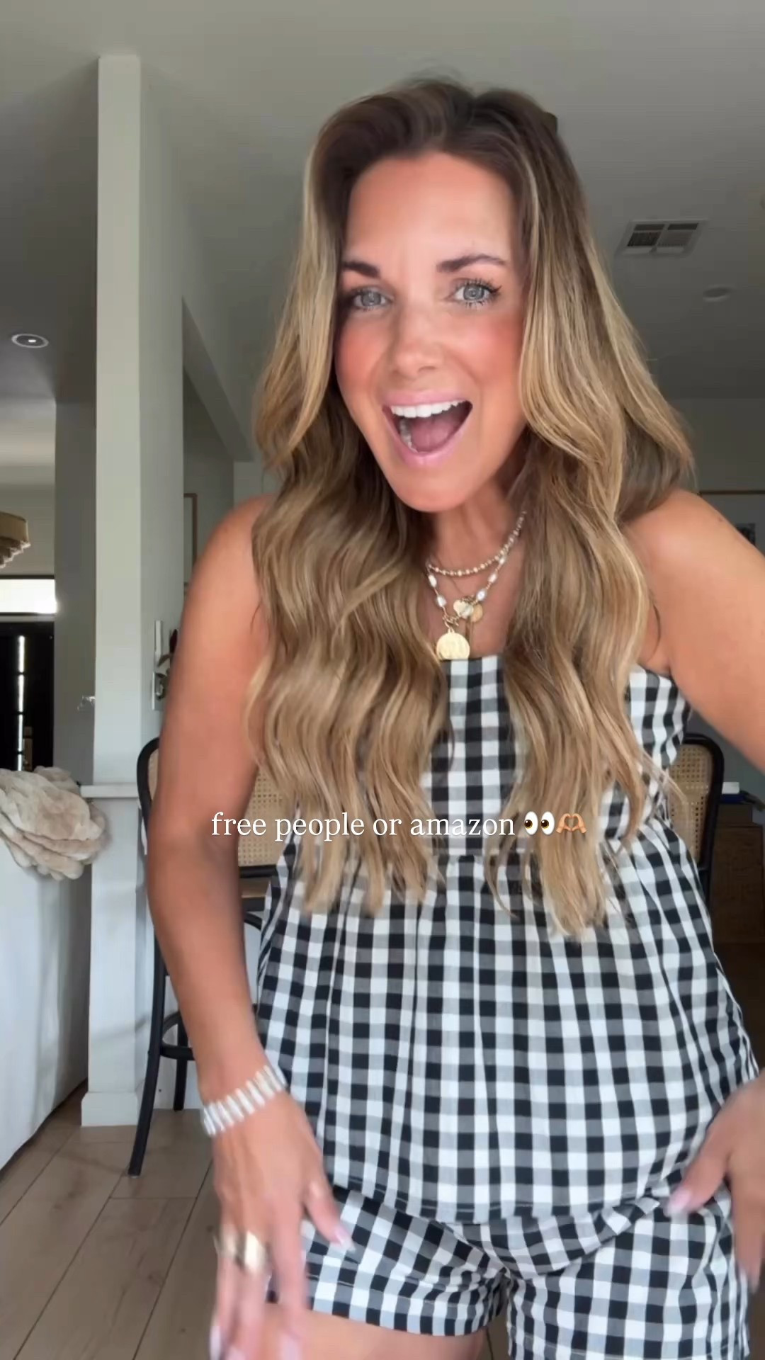 The perfect look for less option for the Free People gingham set. Only $34 too!! 
Fits TTS!!! Wore this for Gideon’s grad party!! Wearing size medium & it has adjustable straps. 

#LTKFindsUnder50 #LTKPetite #LTKOver40