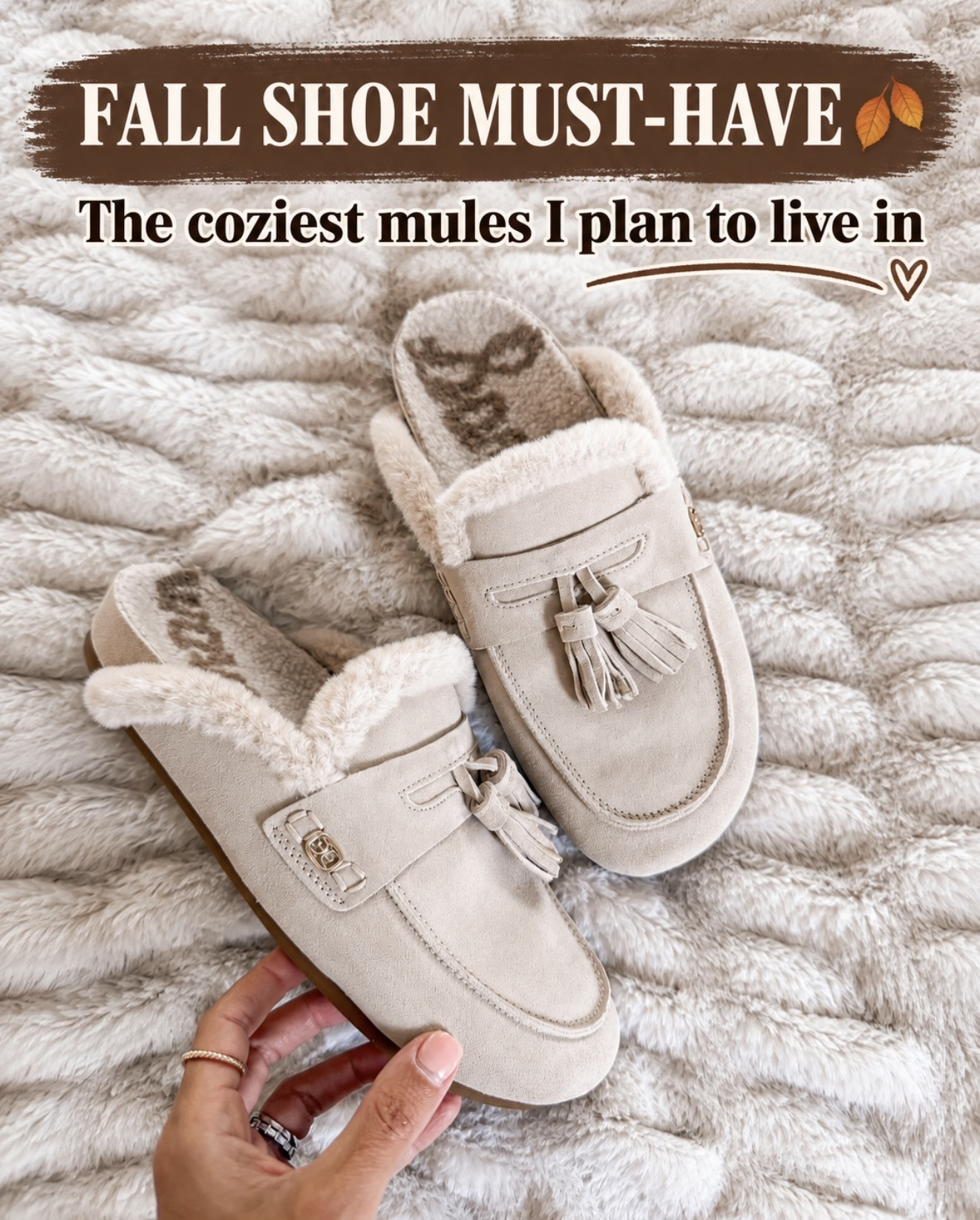 If “wearing a blanket on your feet” were a shoe 😍 These cozy mules are going to be on repeat all fall and winter!

Comment LINK and I’ll send you the details 🔗⬇️

#LTKOver40 #LTKSeasonal #LTKmomlife