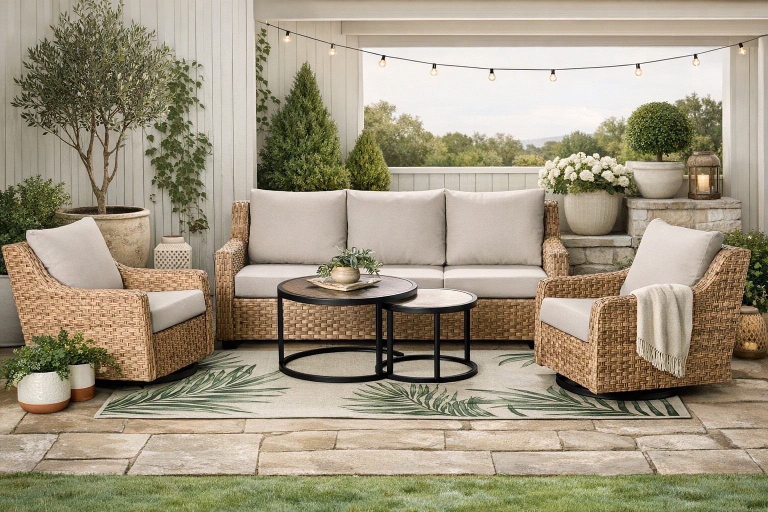 🚨 BACK IN STOCK ALERT 🚨

This viral outdoor set is finally back and it’s giving major Pottery Barn vibes without the Pottery Barn price tag. The woven texture, neutral cushions, and clean lines are that perfect modern organic look that makes any patio feel styled and pulled together instantly.

If you’ve been waiting on a high-end looking outdoor set at a phenomenal price, this is your sign. These sold out before, so I wouldn’t wait if you see it available in your area.

Linked for you 🤍

#LTKhome #OutdoorLiving #PatioSeason #BackInStock #ModernOrganic

#LTKSaleAlert #LTKSeasonal #LTKHome