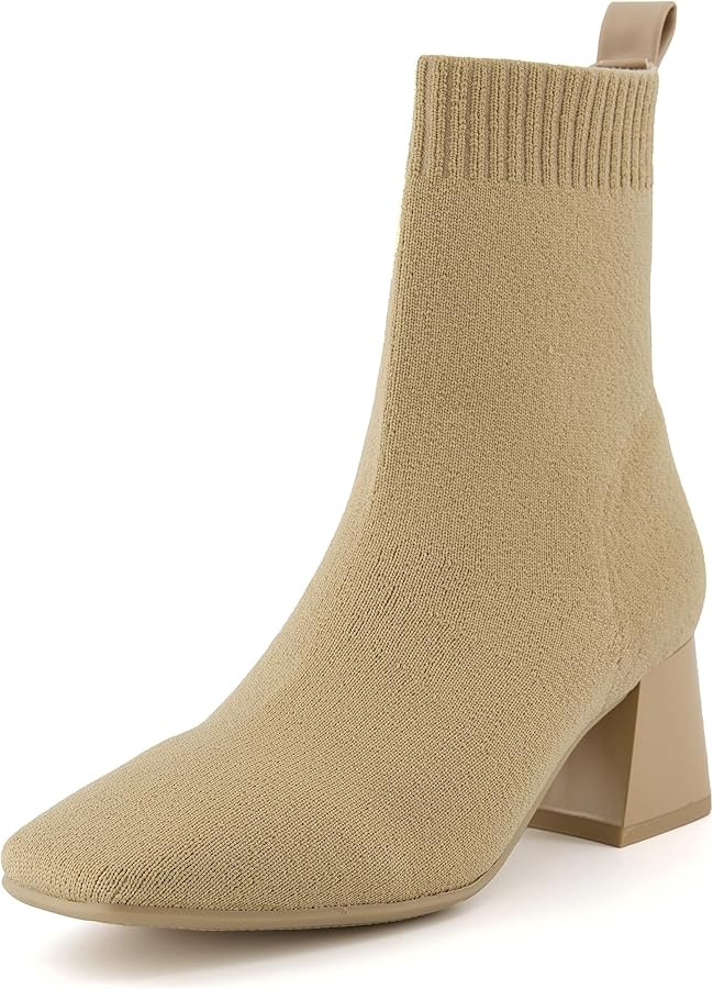 CUSHIONAIRE Women's Milo Stretch Ankle Sock Boot – Soft Knit Upper, Memory Foam Padding, Lightw... | Amazon (US)