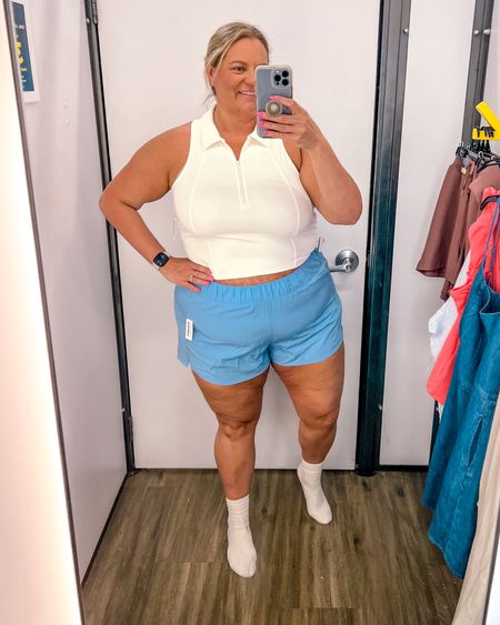 I definitely needed to size up one in these shorts for a comfortable fit but loving the color. There is no stretch in the fabric. I’m normally an 18/20 and in the 2X - so would have to get the 3X. Polo cropped top is a 2X and fits great. 

Activewear 
Plus size activewear 
Plus size athleisure 
Plus size running shorts
Active shorts 

#LTKPlusSize #LTKActive #LTKOver40