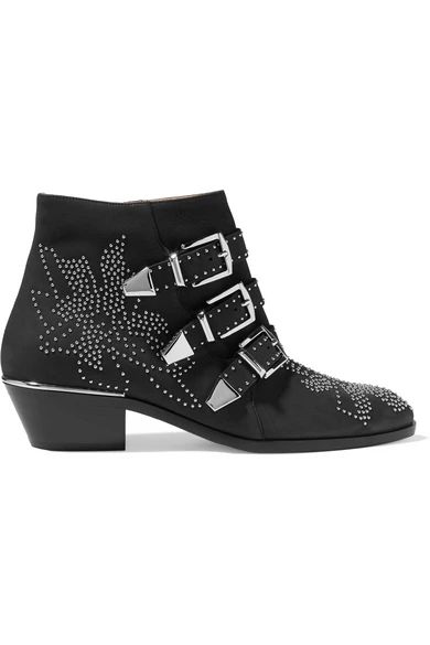 Susanna studded nubuck ankle boots | NET-A-PORTER (US)