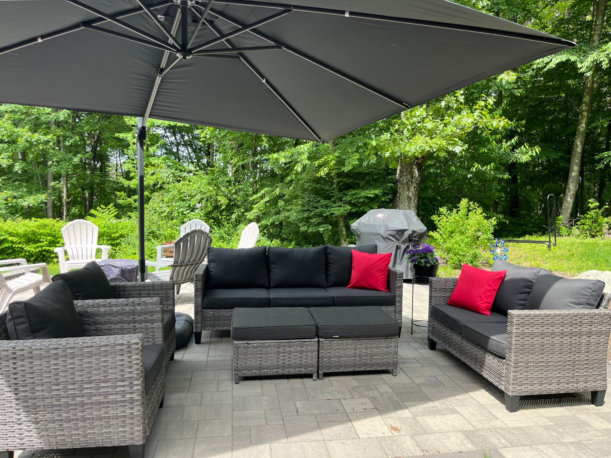If you’re looking for some new patio furniture this season, this set & umbrella are awesome! 

@Wayfair 

#LTKHome #LTKSeasonal #LTKdayinmylife
