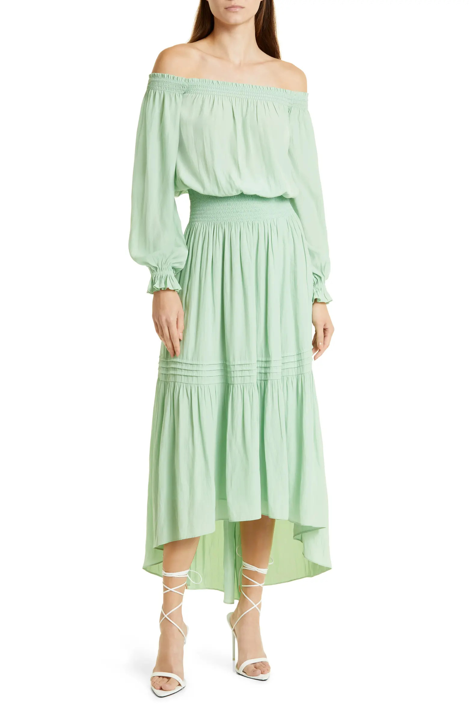Ramy Brook Homer Off the Shoulder Long Sleeve Dress | Nordstrom | Nordstrom