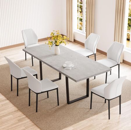 Mid-Century Dining Table Set | Follow my shop for the latest trends 

#LTKhome #LTKstyletip