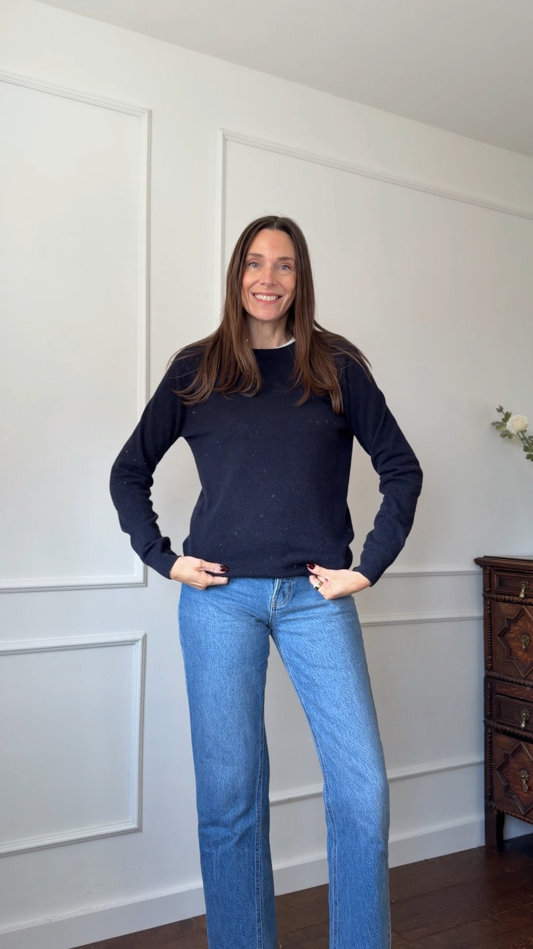 I’m wearing a medium in the cashmere jumper  

#LTKgrwm #LTKSeasonal #LTKstorytime