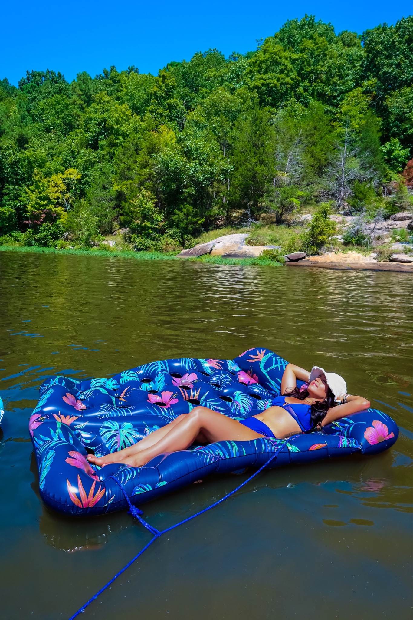 Under $20 amazon high waisted bikini (medium, 5+ colors), under $10 amazon pool float and under $10 bucket hat #founditonamazon 

#LTKSwim #LTKFindsUnder50 #LTKSaleAlert