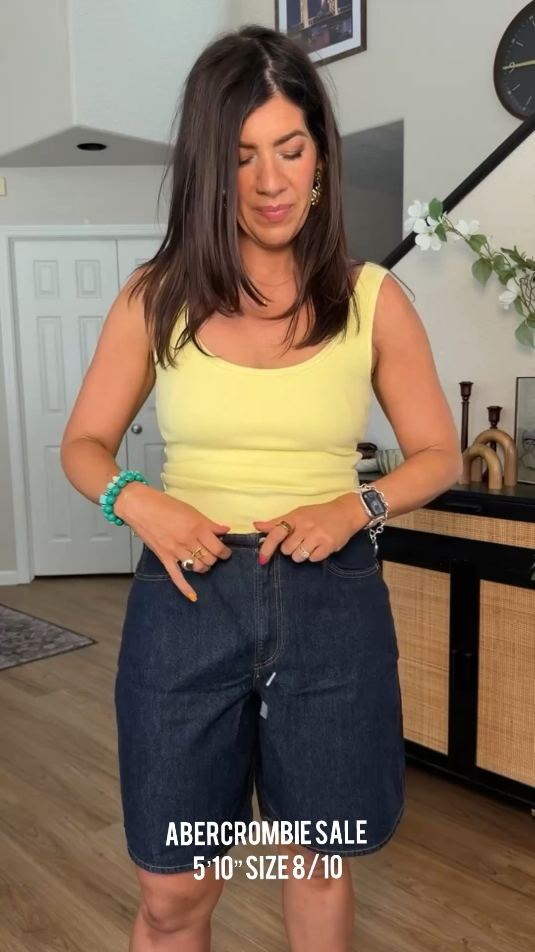 Use code SHORTSAF for a stackable 15% 
Medium top, 30 CURVE in aall denim shorts, medium linen black short 

Abercrombie sale, spring and summer midsize outfits, causal, every day, tank, tops, shorts,  denim shorts linen, vacation resort, mom shorts

#LTKSaleAlert #LTKMidsize #LTKOver40