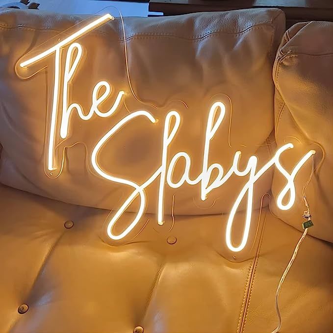 Custom Neon Signs,Personalized Dimmable LED Neon Signs for Family Birthday Bar Wedding Party Nigh... | Amazon (US)