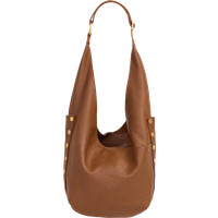 Hammitt Tom Zip Mahogany Pebble Brushed Gold Red Zip Lrg | Hammitt (US)