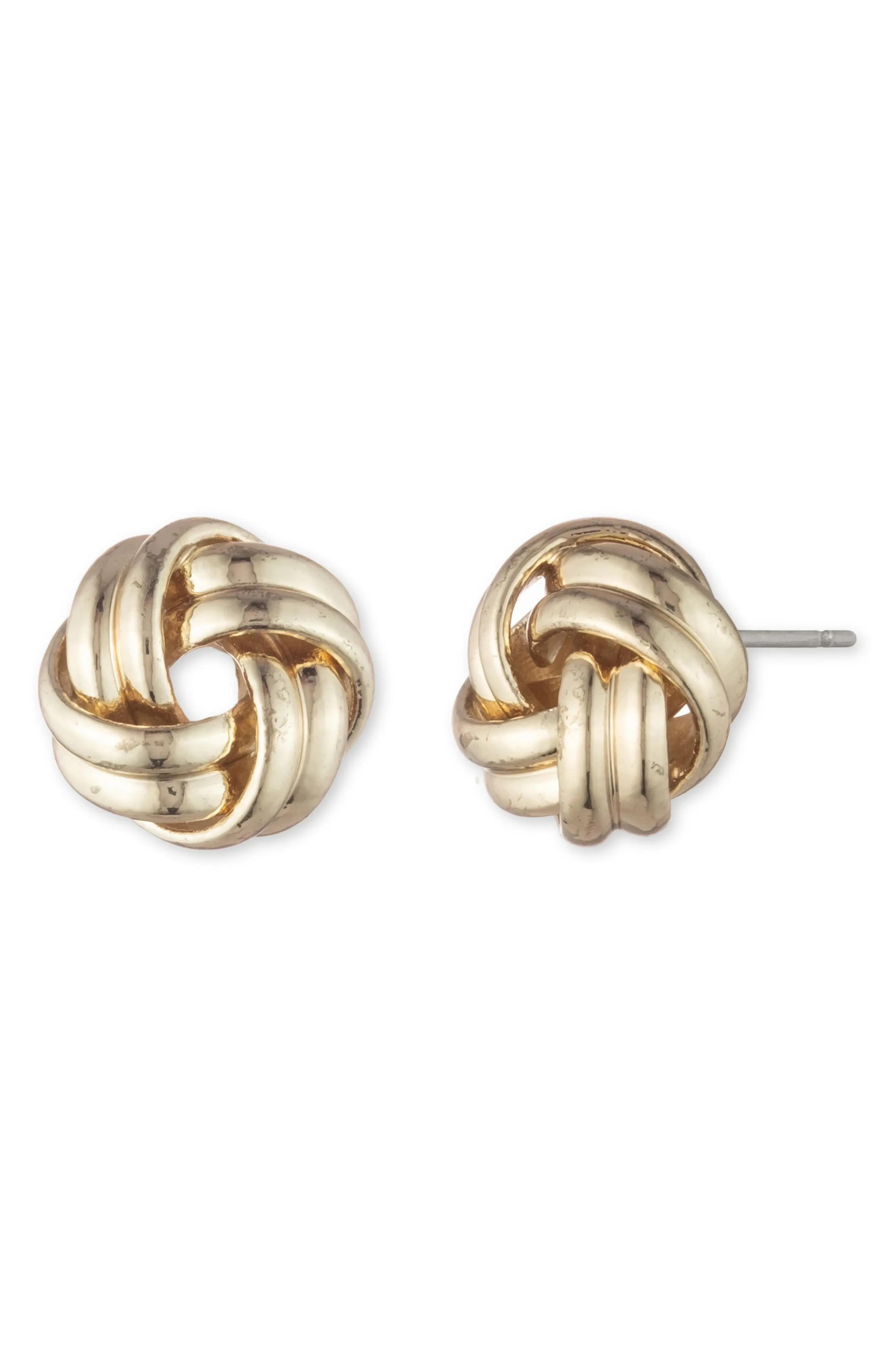Lauren Ralph Lauren Knot Stud Earrings in Gold at Nordstrom | Nordstrom