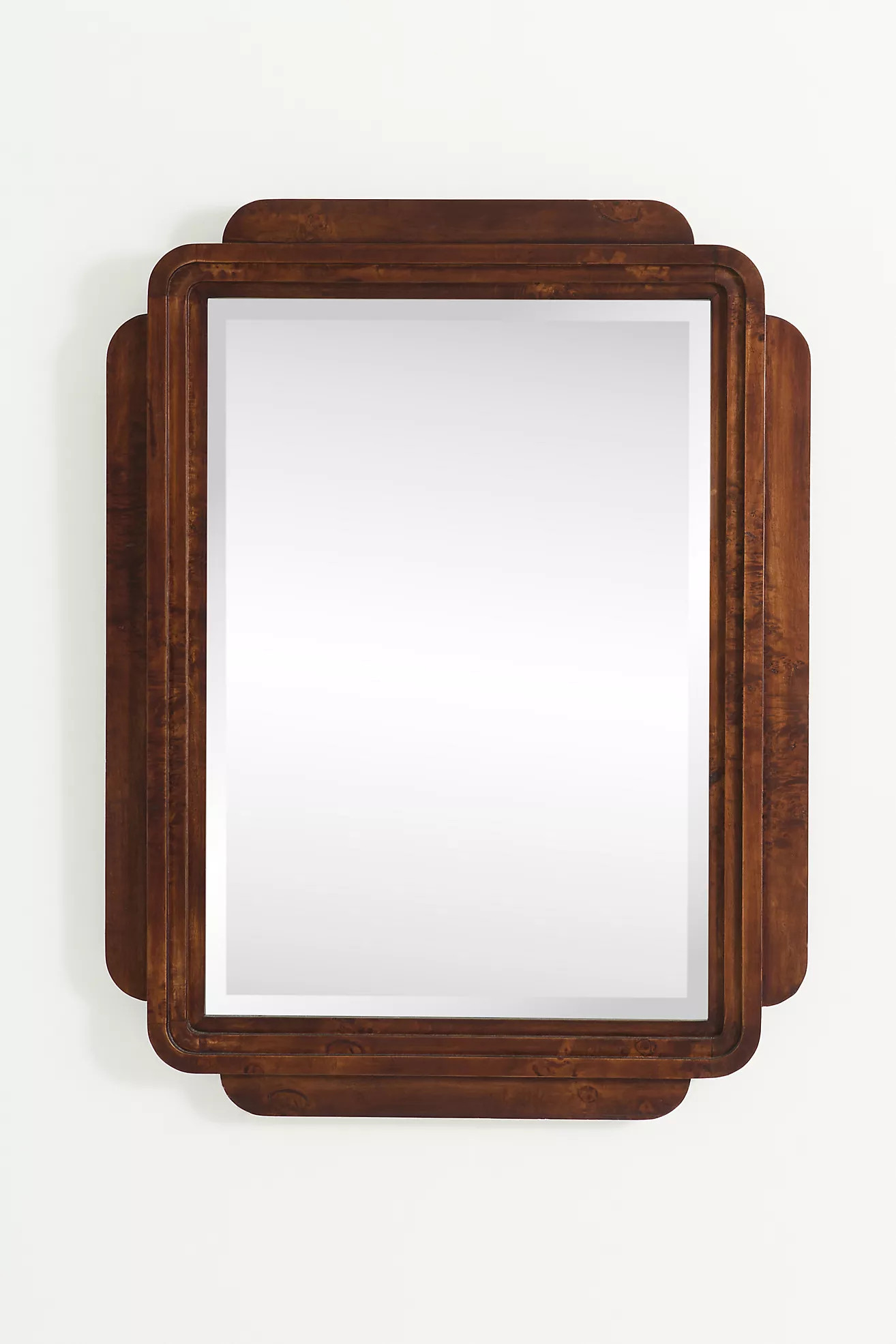 Betti Burl Wood Portrait Wall Mirror | Anthropologie (US)