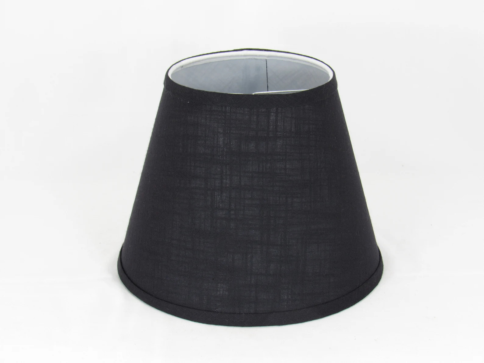 Black Textured Linen Clip-on Lamp Shade | Etsy (Global)