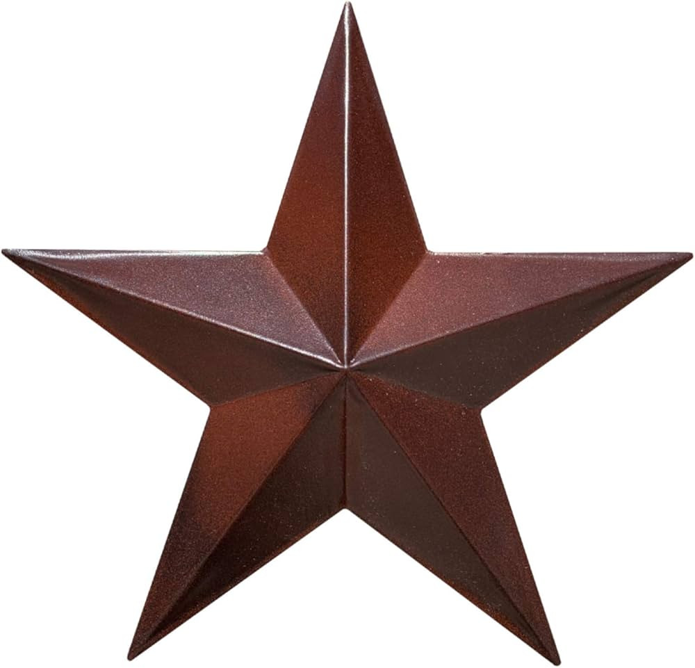 EcoRise Barn Star - Metal Stars for Outside Texas Stars Art Rustic Vintage Western Country Home F... | Amazon (US)