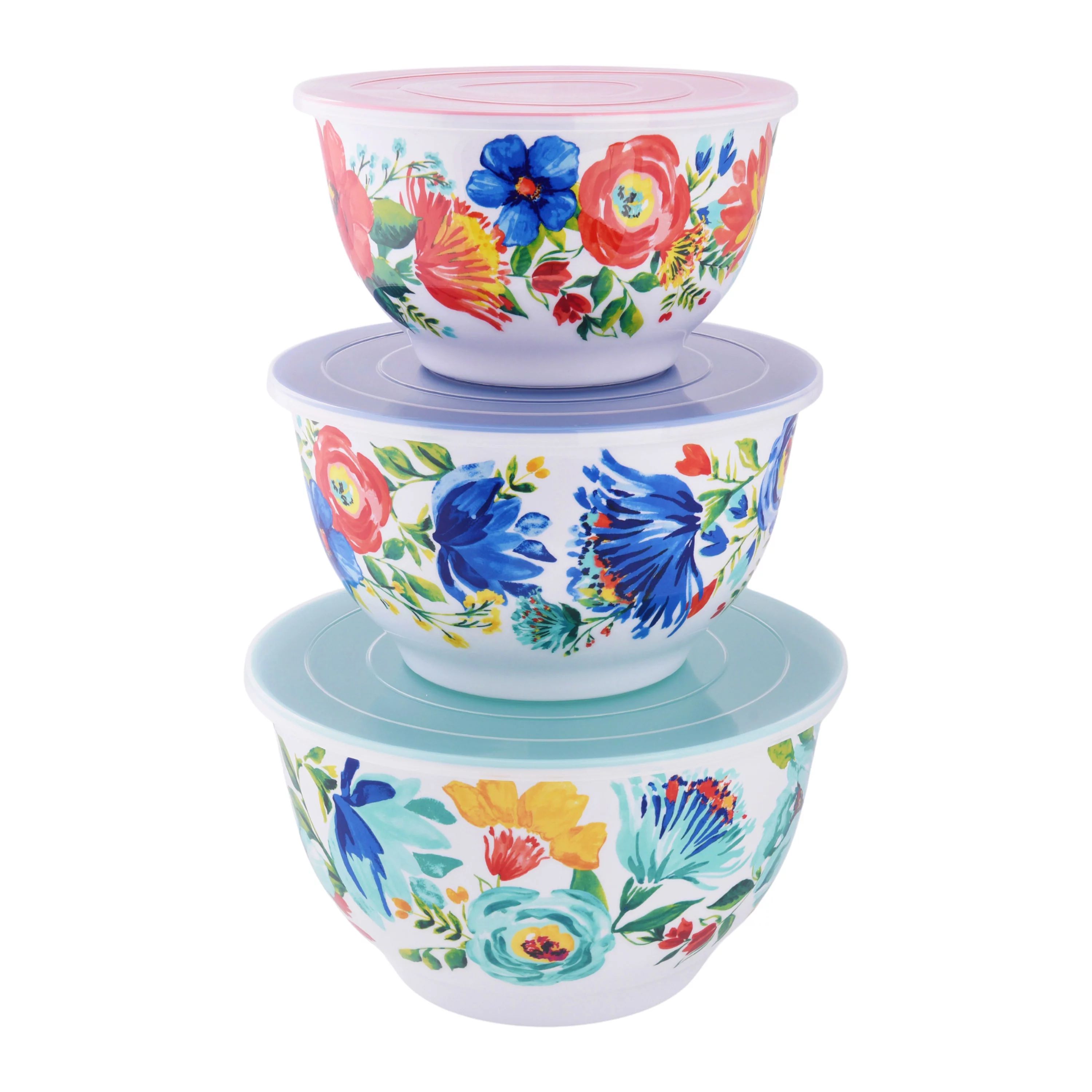 The Pioneer Woman Delaney 6-piece Melamine Bowl Set | Walmart (US)