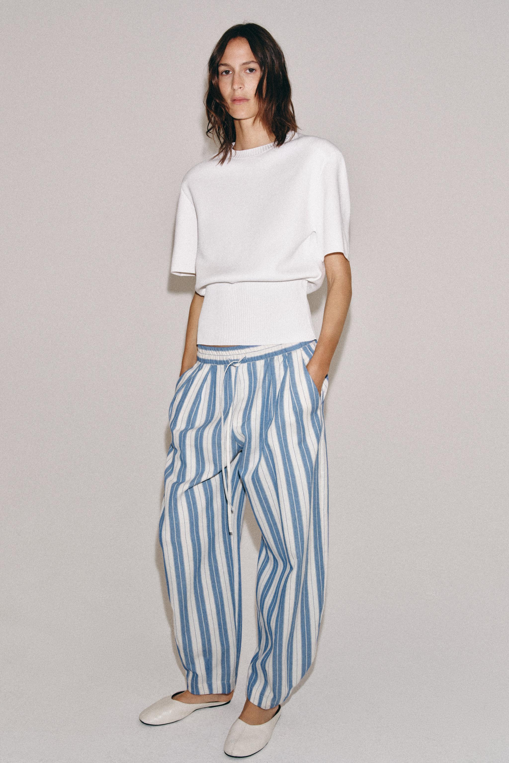 ZW COLLECTION STRIPED PAJAMA PANTS | Zara US