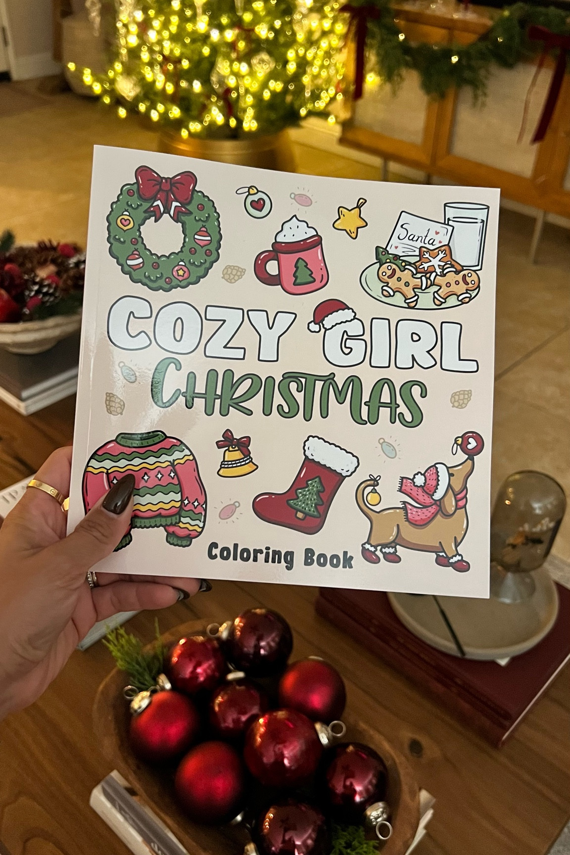 A literal cozy Christmas coloring book! Put this in a Christmas basket as a gift  or keep for yourself. 🎄 

#LTKGiftGuide #LTKHoliday #LTKSeasonal