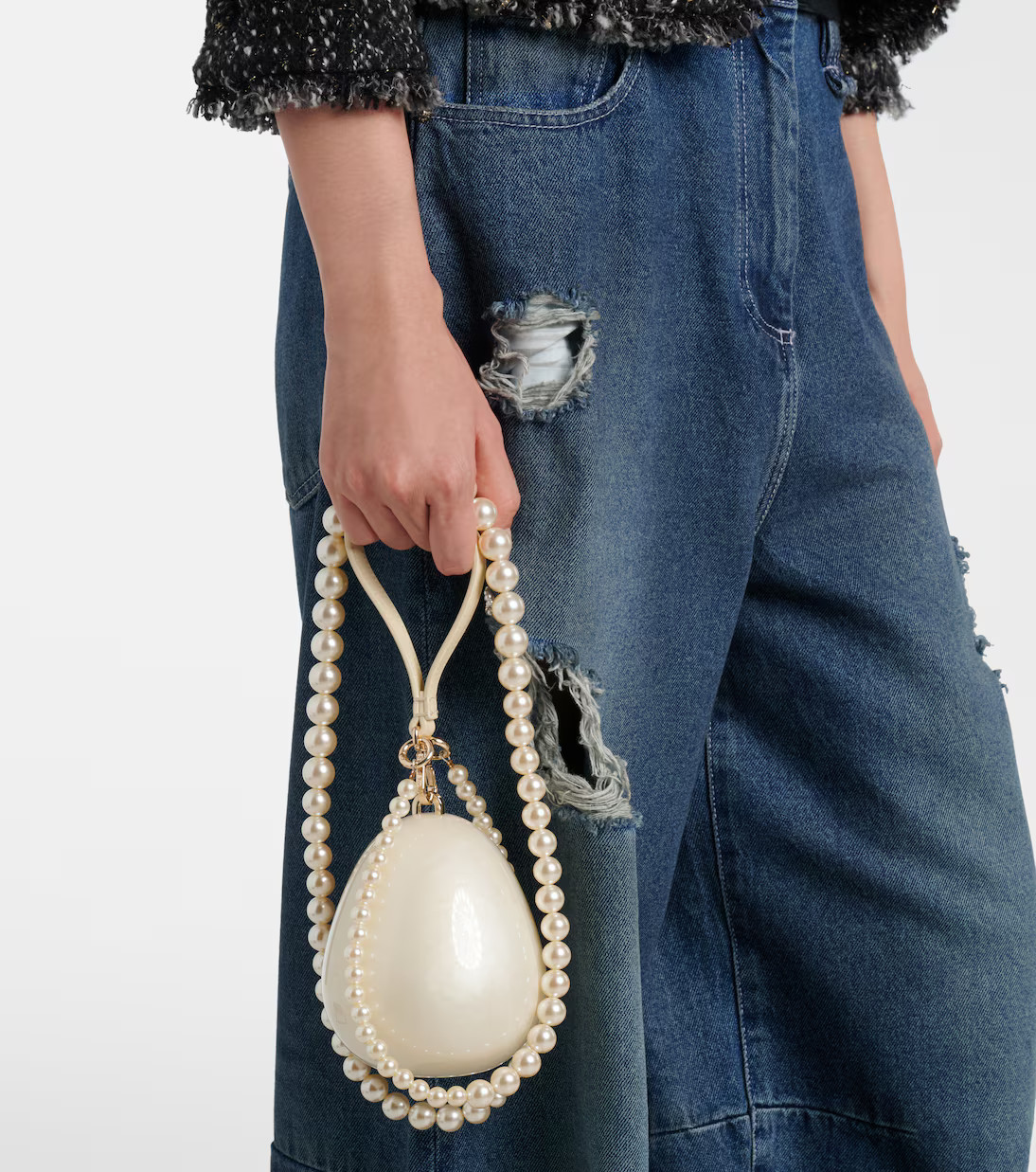 Egg embellished clutch | Mytheresa (US/CA)